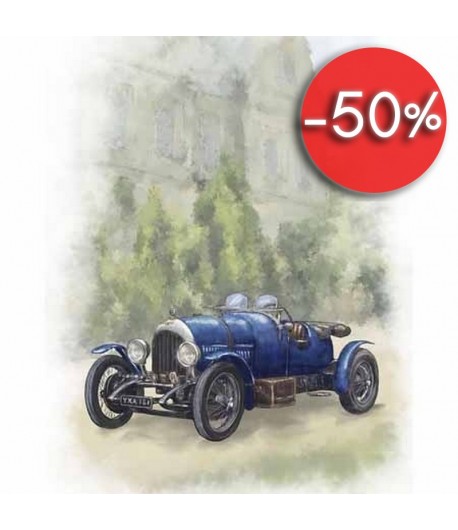 IMAGE 3D VOITURE ANCIENNE BLEUE 24X30 GK2430068