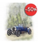 IMAGE 3D VOITURE ANCIENNE BLEUE 24X30 GK2430068