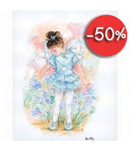 IMAGE 3D FILLETTE FEE BLEUE 24X30 GK2430058