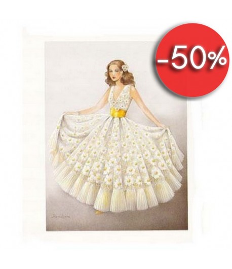 IMAGE 3D LA FEMME AUX MARGUERITES 24X30 AS398