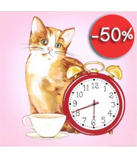 IMAGE 3D CHATON AU REVEIL 30X30 NCN4889-2