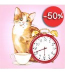 IMAGE 3D CHATON AU REVEIL 30X30 NCN4889-2