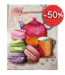 IMAGE 3D MACARONS ET THEIERE 24X30 GK2430086