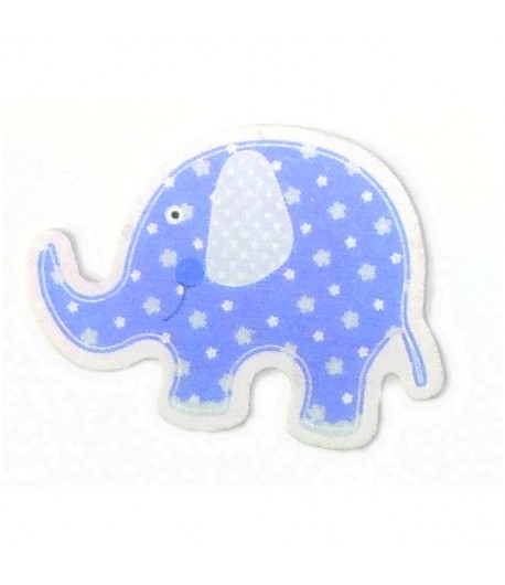 ÉLÉPHANT BLEU EN BOIS