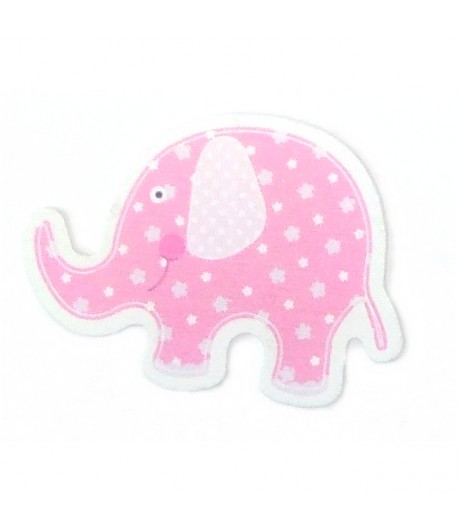 ÉLÉPHANT ROSE EN BOIS
