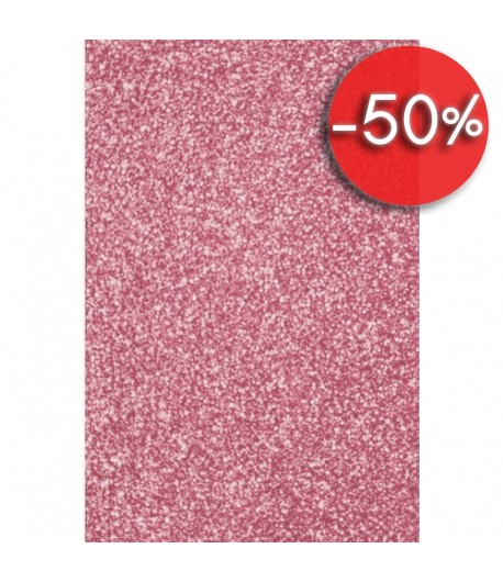 MOUSSE GLITTER A4 ROSE  - 1 FEUILLE