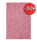 MOUSSE GLITTER A4 ROSE  - 1 FEUILLE