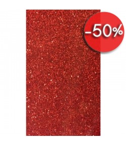 MOUSSE GLITTER A4 ROUGE - 1 FEUILLE