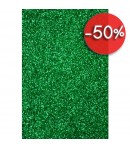 FEUILLE DE MOUSSE GLITTER A4 - VERT
