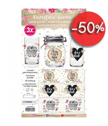 DECOS FILMS RETRACTABLES 12 CM - SHABBY CHIC 25