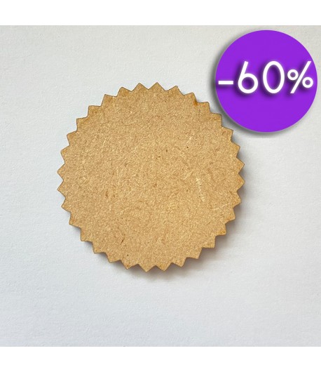 FORME BOIS ROND DENTELE