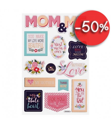 STICKERS CARTONNÉS MOM