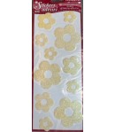 STICKERS FLEURS PAILLETE