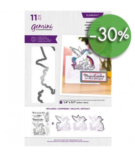 TAMPONS ET DIES LICORNE - GEMINI BY CRAFTER'S COMPANION