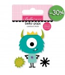 CARDSTOCK STICKERS 3D - MONSTER - BELLA POPS - BELLA BLVD