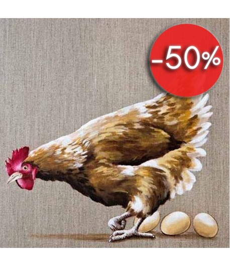 IMAGE 3D POULE 30X30 GK3030045