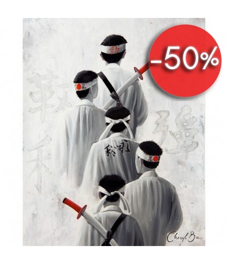 IMAGE 3D SAMOURAIS DE DOS 40X50 2000838