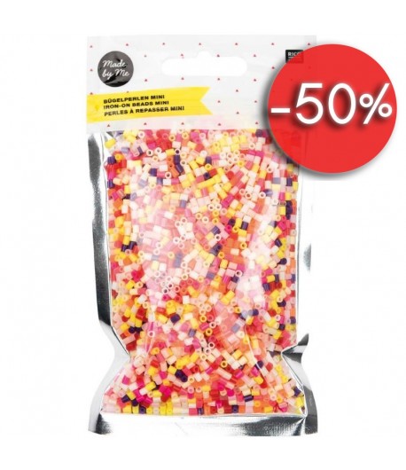 PERLES A REPASSER MIX ROSE ORANGE