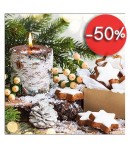 SERVIETTE BOUGIE BOIS