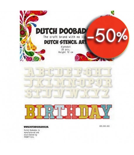 GABARIT  ALPHABET BANNIERE - DUTCH DOOBADOO