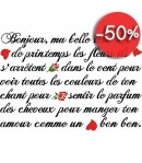 POCHOIR ECRITURE PRINTEMPS 30 X 44 CM