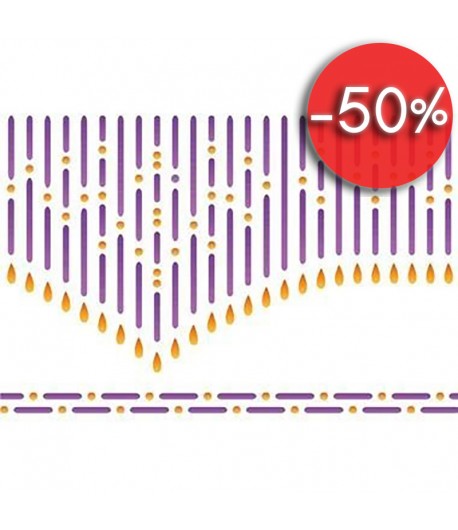 POCHOIR RIDEAUX 44 X 30 CM STAMPERIA