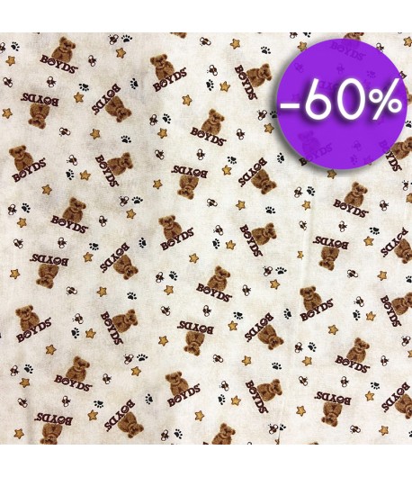 TISSU BEAR COTTON 186