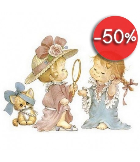 IMAGE 3D FILLETTES CHATON 24X30 NAV307