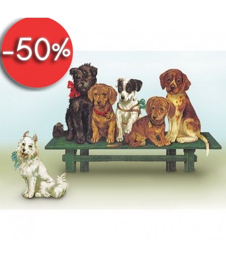 IMAGE 3D CHIENS 18.5X12 DF3D018A 