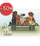 IMAGE 3D CHIENS 18.5X12 DF3D018A 