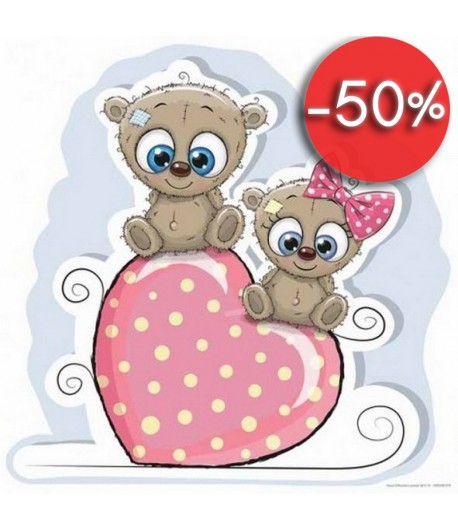 IMAGE 3D AMOUR OURSONS 30X30 GK3030074