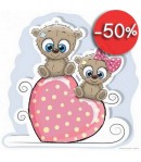 IMAGE 3D AMOUR OURSONS 30X30 GK3030074