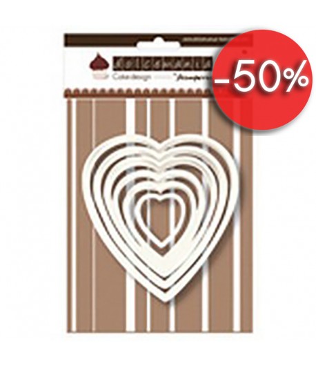 SET 6 EMPORTE-PIECES COEUR