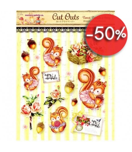 DIE-CUTS A DECOUPER - FOREST FRIENDS  BERRY - ASUKA STUDIO