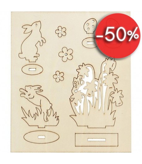 KIT MINIATURES BOIS LAPINS