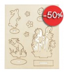 KIT MINIATURES BOIS LAPINS