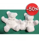 PLATRE 2 OURSONS 8.7X4.8 CM