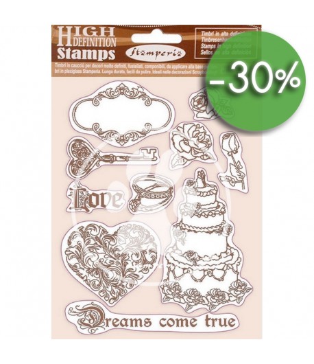 TAMPONS HD SLEEPING BEAUTY DREAMS COME TRUE 14X18CM WTKCC202 STAMPERIA