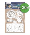 TAMPONS HD COSMOS INFINITY SUN AND MOON 14X18CM WTKCC217 STAMPERIA