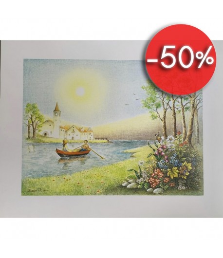 IMAGE 3D BALADE EN BARQUE 24X30 AS053