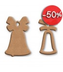 PLAQUES CLOCHES EN MEDIUM 8X12CM