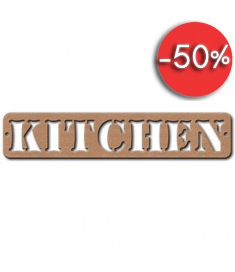 PLAQUE KITCHEN EN MEDIUM 30X6CM