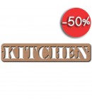 PLAQUE KITCHEN EN MEDIUM 30X6CM
