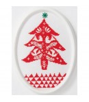 KIT A BRODER AIDA SAPIN ROUGE NOEL