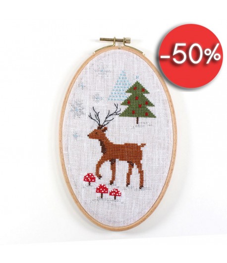 KIT A BRODER LIN NOEL CERF