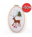 KIT A BRODER LIN NOEL CERF