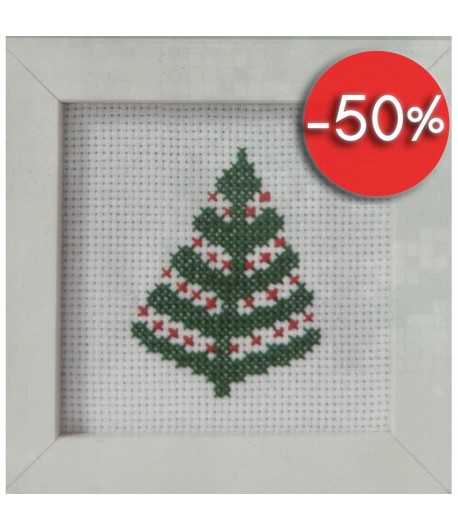 KIT A BRODER AIDA NOEL SAPIN VERT