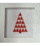 KIT A BRODER AIDA NOEL SAPIN ROUGE