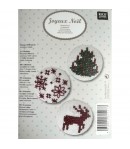 KIT A BRODER LIN 3 BOUTONS NOEL