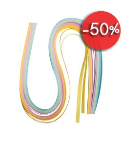 BANDES 6MM QUILLING PASTEL X 100